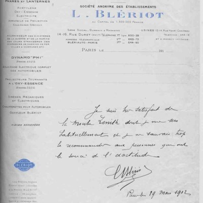 Louis Blériot - Aviation Pioneer - ZENITH