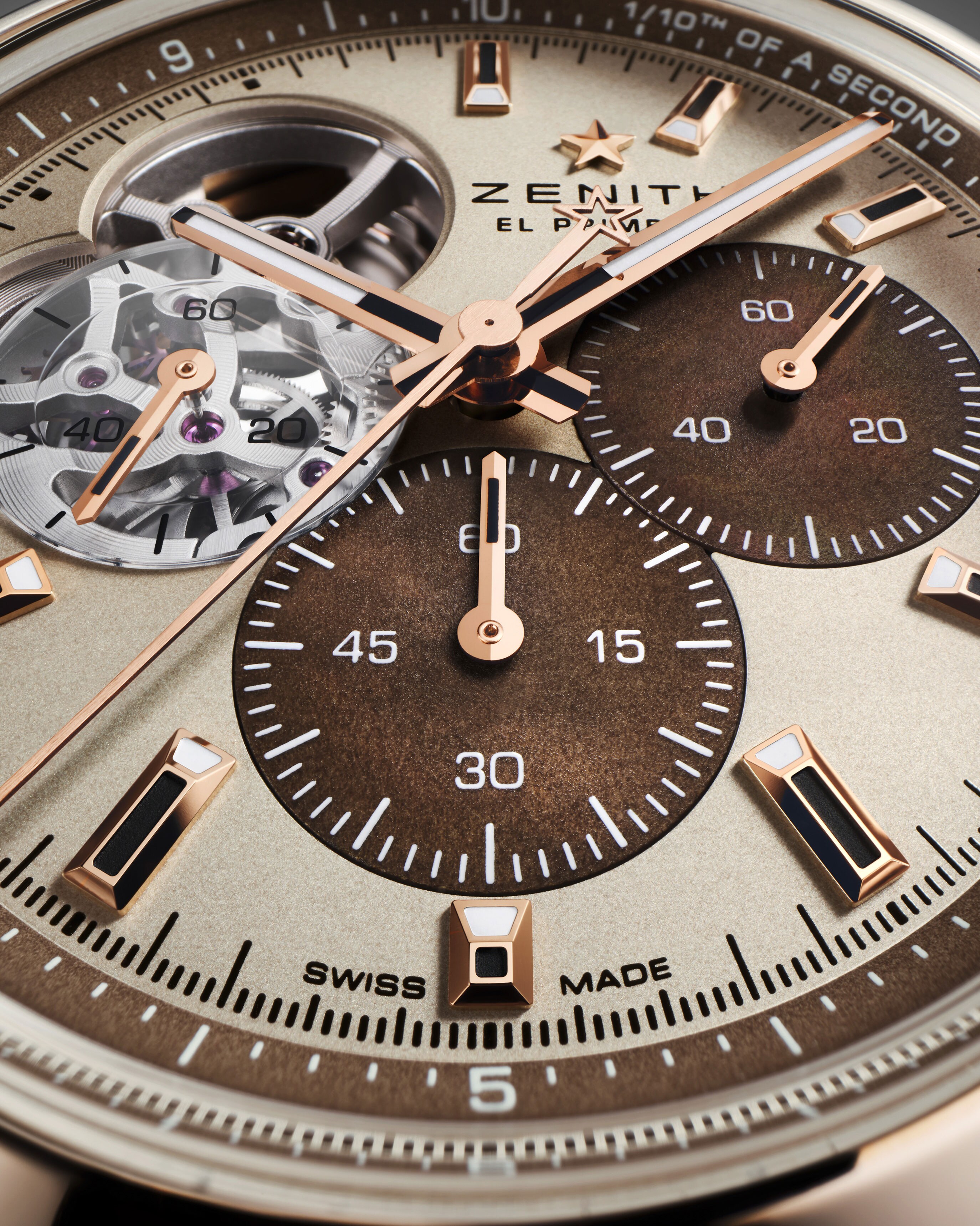 ち⭐︎様オーダー ZENITH クロノマスター オープン - 39.50mm, 18K ローズゴールド
