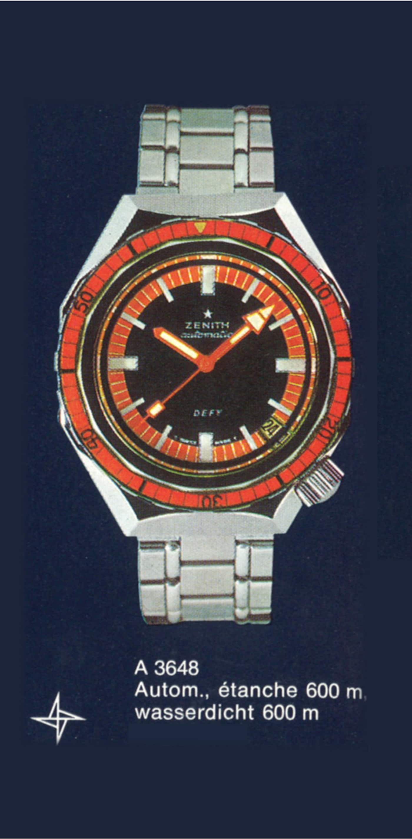 【ゼニス】1969年の伝説的ダイバーの復刻は当時のオリジナルモデルを忠実に再現。当時のゼニスの技術力の高さが分かる「デファイ リバイバル A3648」-ZENITH -ZmHK_Zm069VX1hQl_12-ARCHIVE-1_Defy-Revival-Diver_03.A3648.670.211-2-