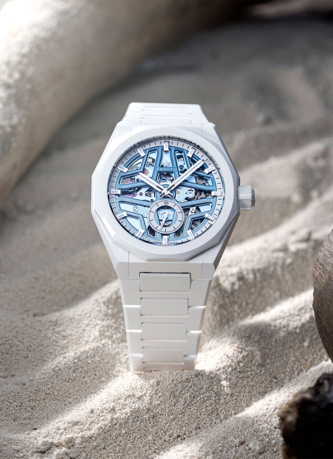 真力时DEFY巅峰系列WHITE SURFER天际腕表腕表- 41.00mm, 白色陶瓷
