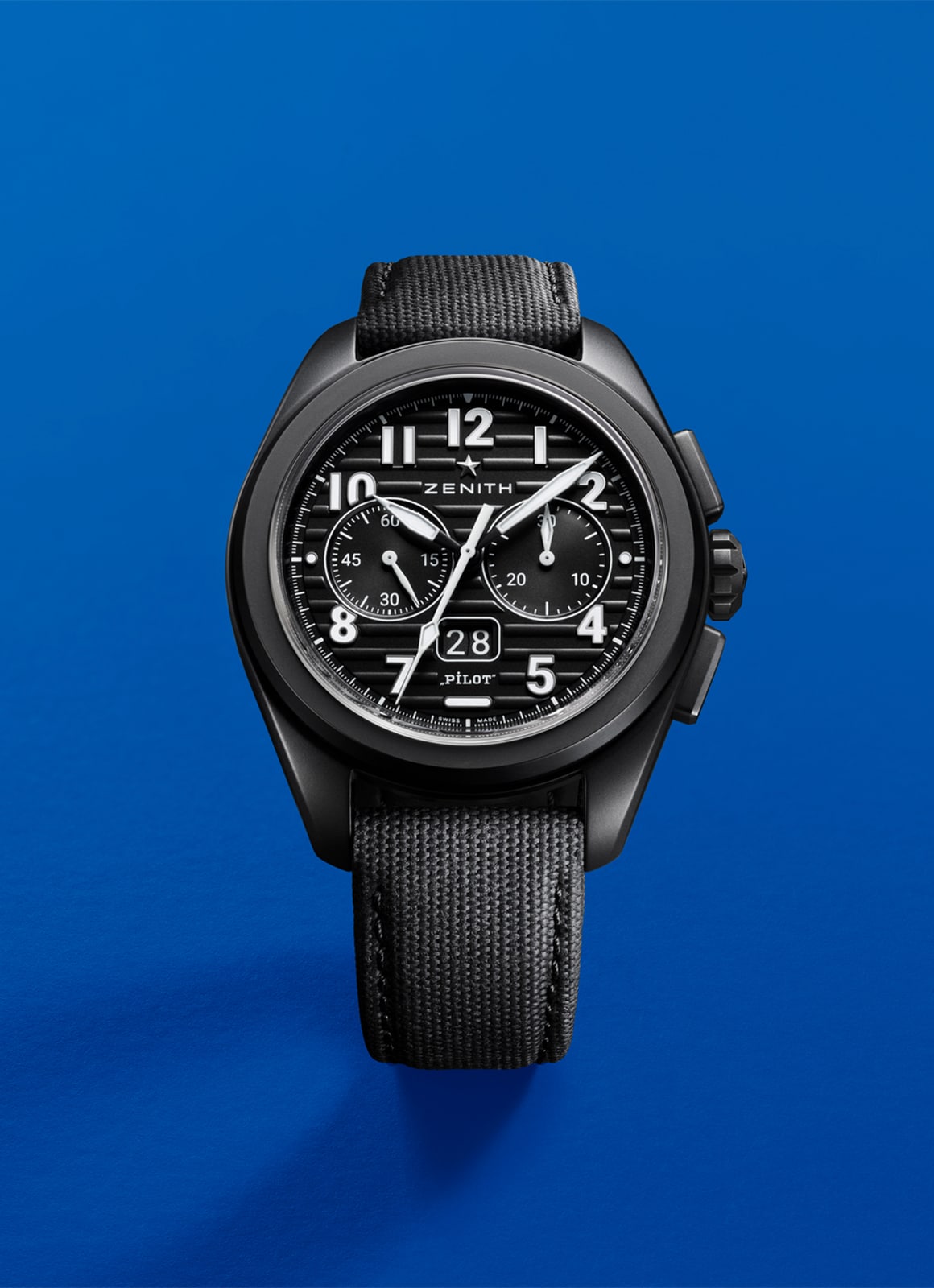 ZENITH パイロット ビッグデイト フライバック - 42.50mm, マイクロ