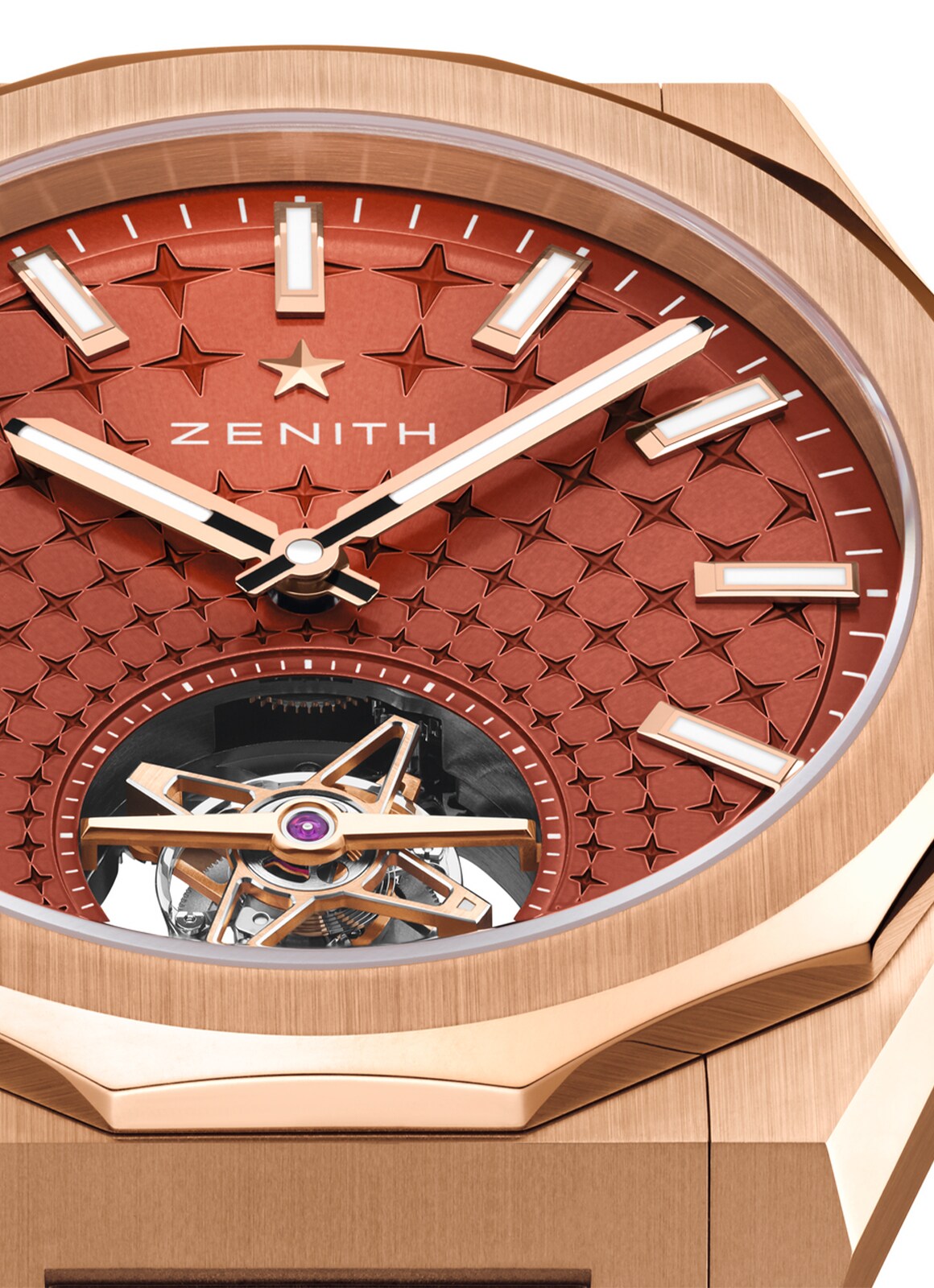 ZENITH デファイ スカイライン トゥールビヨン - 41.00mm, 18K ローズ