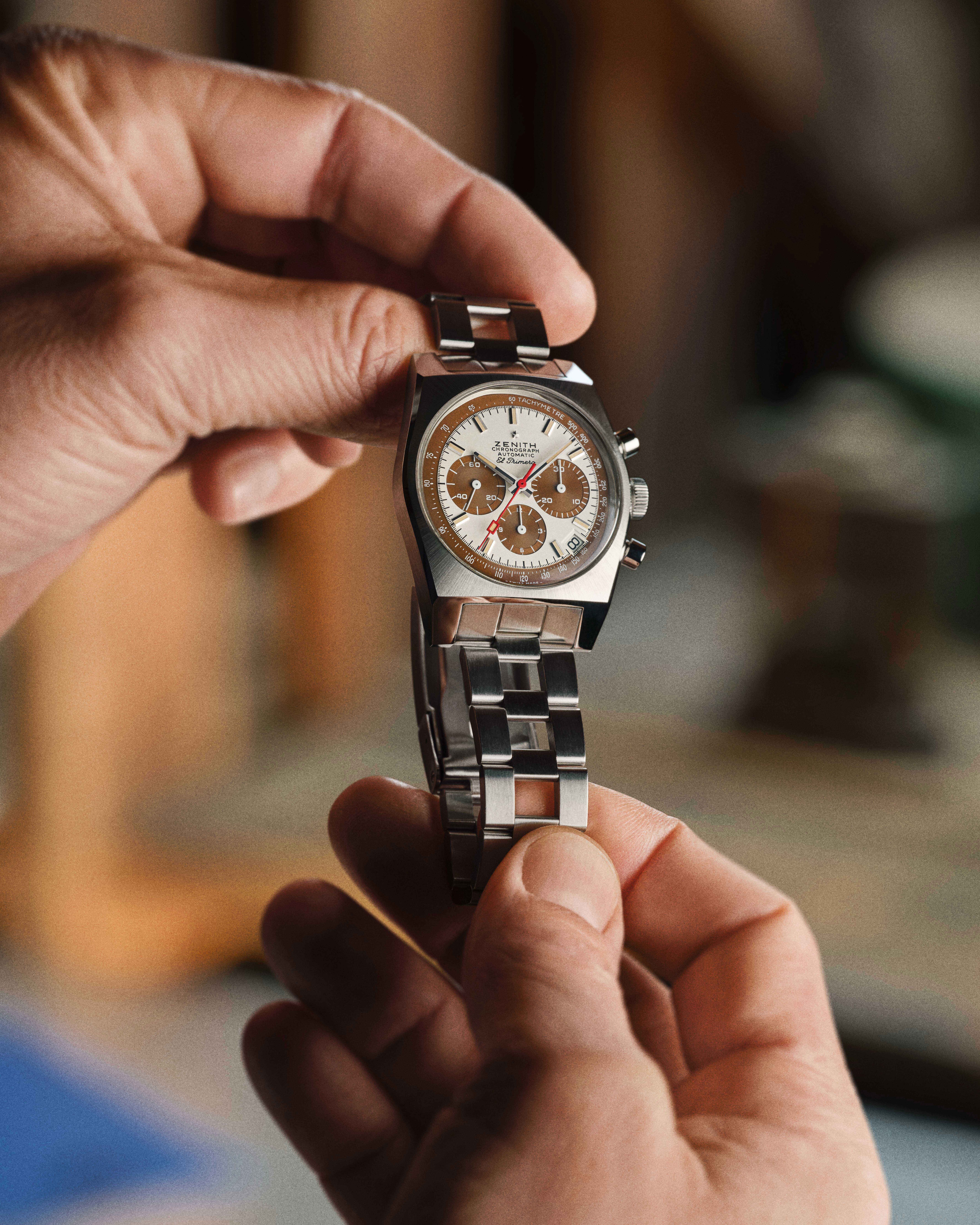 ZENITH CHRONOMASTER REVIVAL EL PRIMERO A384 - 37.00mm, Stainless steel